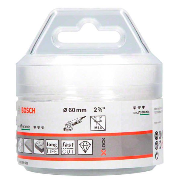 Алмазна коронка Bosch X-Lock Dry Speed Best for Ceramic, 60x35 мм (2608599019)