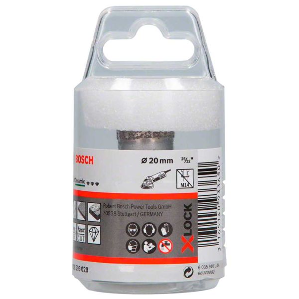 Алмазна коронка Bosch X-Lock Dry Speed Best for Ceramic, 20x35 мм (2608599029)