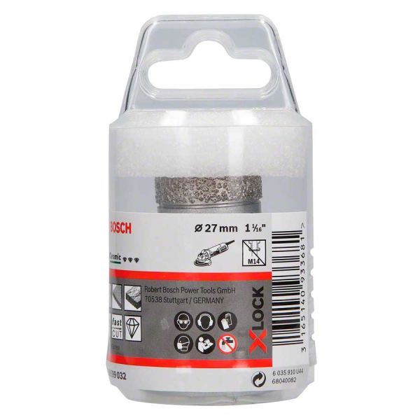 Алмазна коронка Bosch X-Lock Dry Speed Best for Ceramic, 27x35 мм (2608599032)