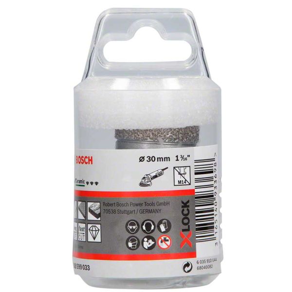 Алмазна коронка Bosch X-Lock Dry Speed Best for Ceramic, 30x35 мм (2608599033)