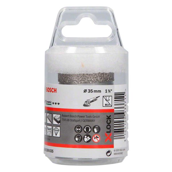 Алмазна коронка Bosch X-Lock Dry Speed Best for Ceramic, 35x35 мм (2608599035)