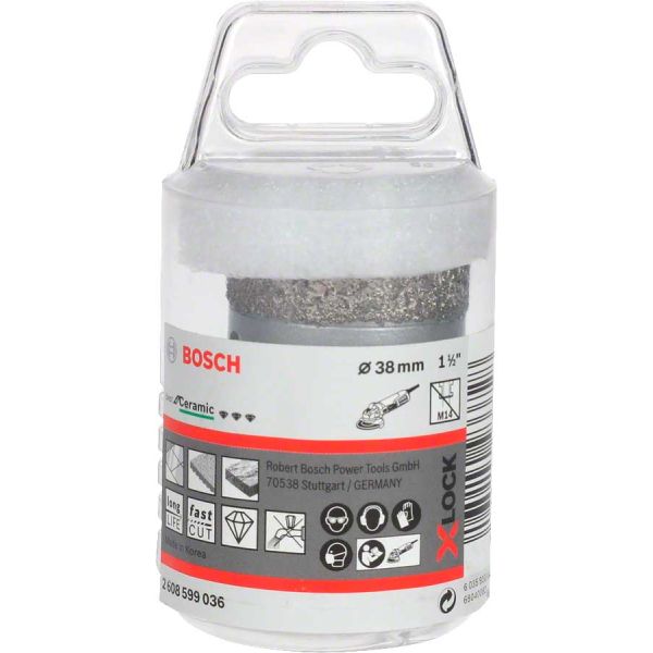 Алмазна коронка Bosch X-Lock Dry Speed Best for Ceramic, 38x35 мм (2608599036)