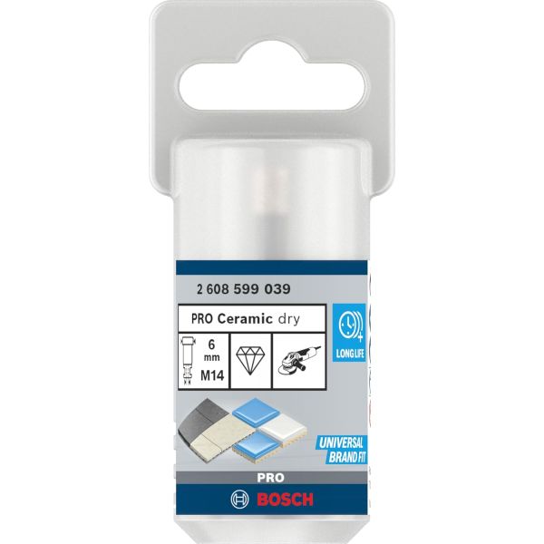 Алмазне свердло Bosch PRO Ceramic dry 6x30xM14 (2608599039)