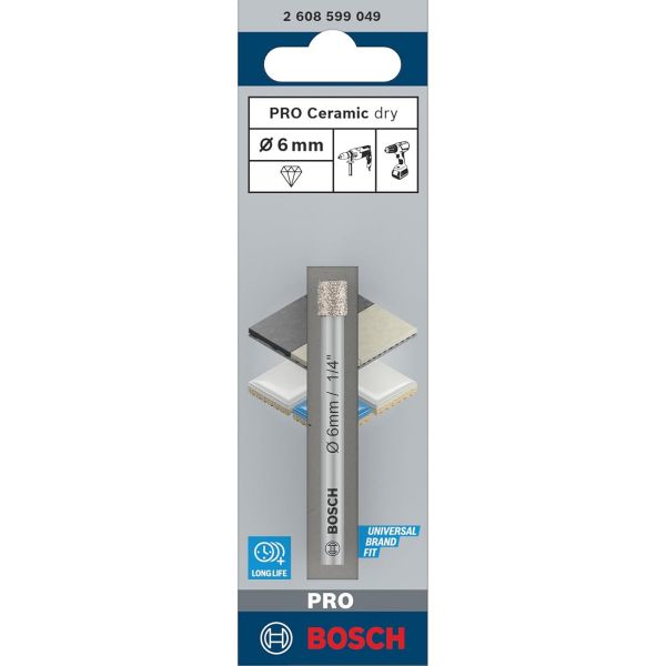 Алмазне свердло Bosch PRO Ceramic dry 6x66 мм (2608599049)