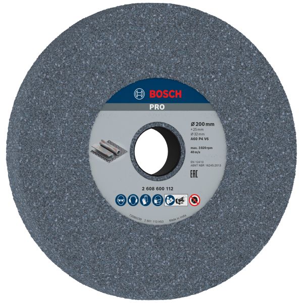 Шліфкруг Bosch 200х32х25 мм, зерно 60 (2608600112)