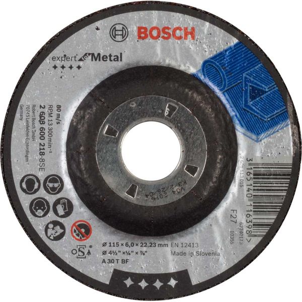 Круг зачисний Bosch Expert for Metal 115?6 мм (2608600218)