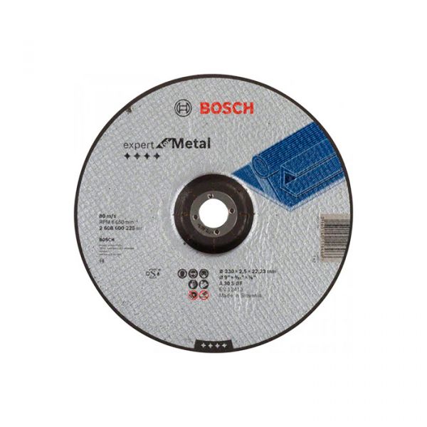 Круг отрезной Bosch Expert for Metal выпуклый 230x2,5 мм (2608600225)