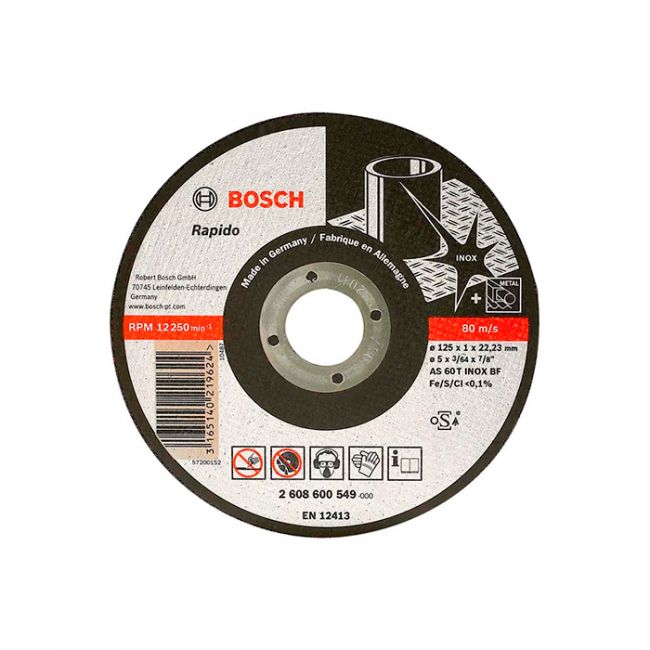 Круг отрезной Bosch Expert for Inox 125x1 мм (2608600549)