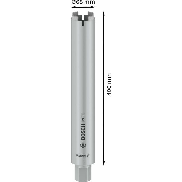 Алмазна коронка для сухого свердління Bosch PRO Core Cutter 1 1/4" UNC, 68x400 мм (2608601406)