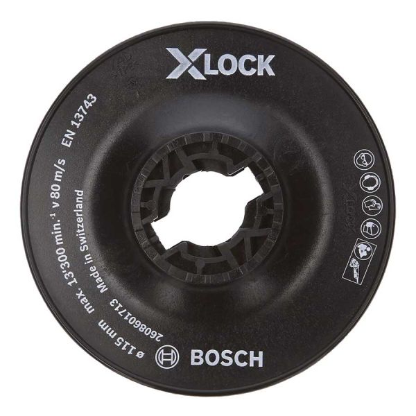 Опорна тарілка Bosch X-Lock з затискачем 115 мм груба (2608601713)