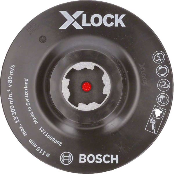 Опорна тарілка Bosch X-Lock на липучці 115 мм (2608601721)