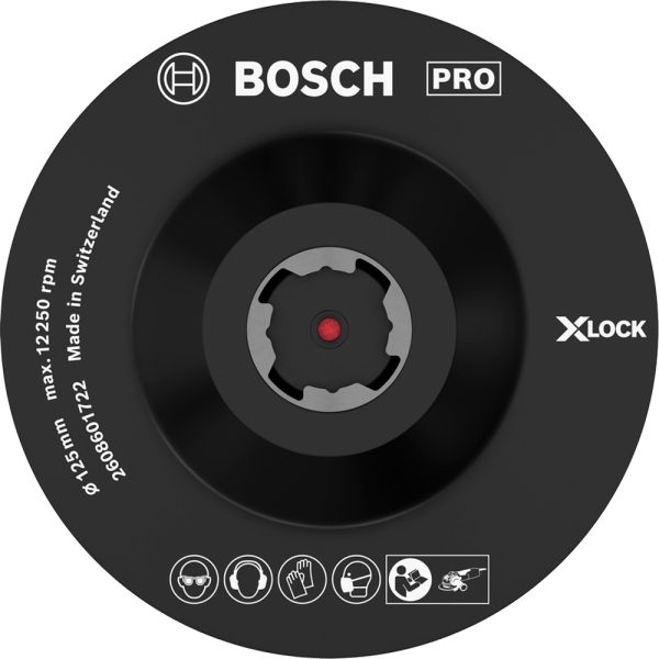 Опорна тарілка Bosch X-Lock на липучці 125 мм (2608601722)