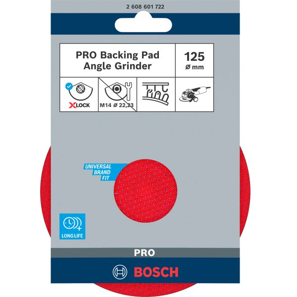 Опорна тарілка Bosch X-Lock на липучці 125 мм (2608601722)