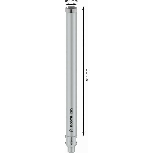Алмазна коронка Bosch PRO Core Cutter wet, 28х300 мм, G 1/2" (2608601733)