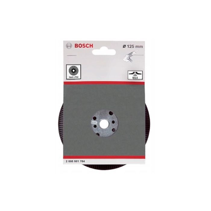 Шліфувальний ребристий PRO Диск BOSCH для фібри 125мм, M14,твердий (2608601784)