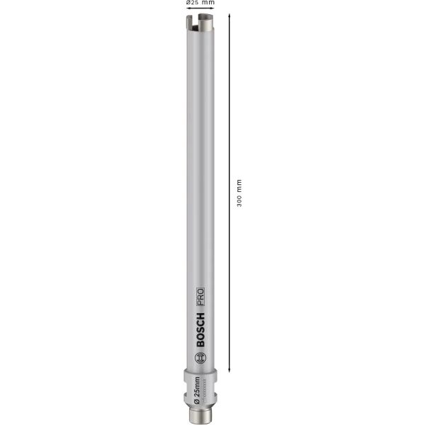 Алмазна коронка Bosch PRO Core Cutter wet, 25х300 мм, G 1/2" (2608601797)