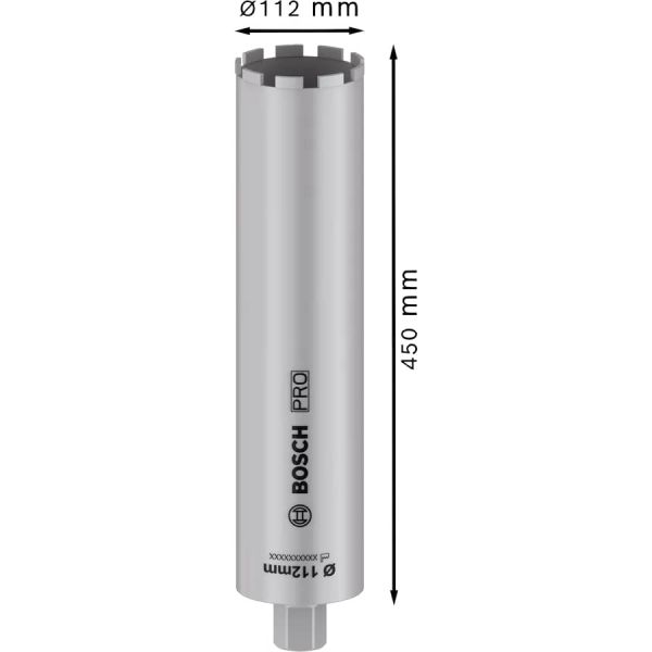 Алмазна коронка Bosch PRO Core Cutter wet 1 1/4" UNC, 112x450 мм (2608601798)