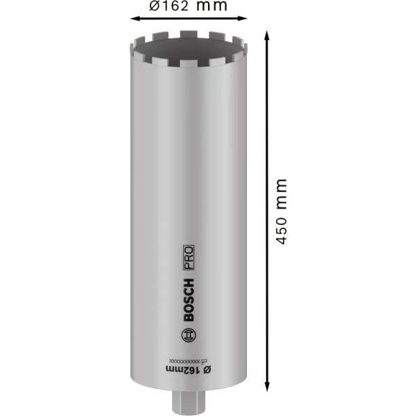Алмазна коронка Bosch PRO Core Cutter wet 1 1/4" UNC, 162x450 мм (2608601799)