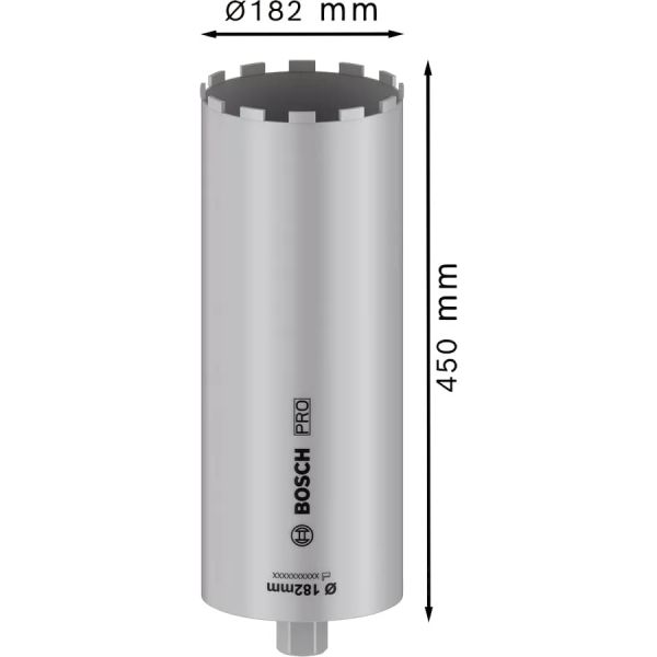 Алмазна коронка Bosch PRO Core Cutter wet 1 1/4" UNC, 182x450 мм (2608601800)