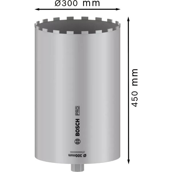 Алмазна коронка Bosch PRO Core Cutter wet 1 1/4" UNC, 300x450 мм (2608601802)