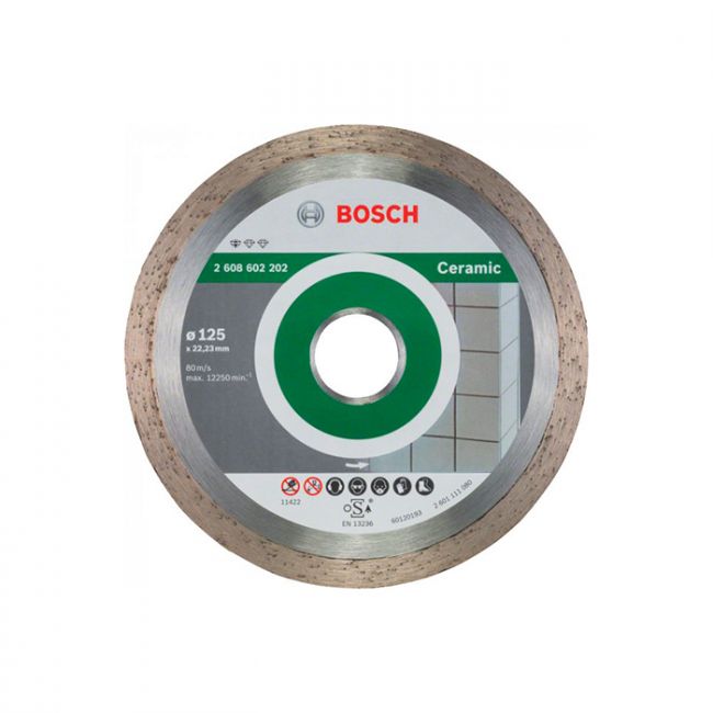 Диск отрезной алмазный по керамике Bosch 125x22,23x1,6 (2608602202)