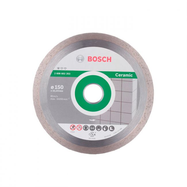 Диск отрезной алмазный по керамике Bosch 150x22,23x1,6 (2608602203)