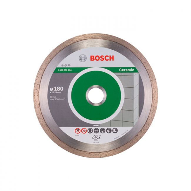 Диск отрезной алмазный по керамике Bosch 180x22,23x1,6 (2608602204)