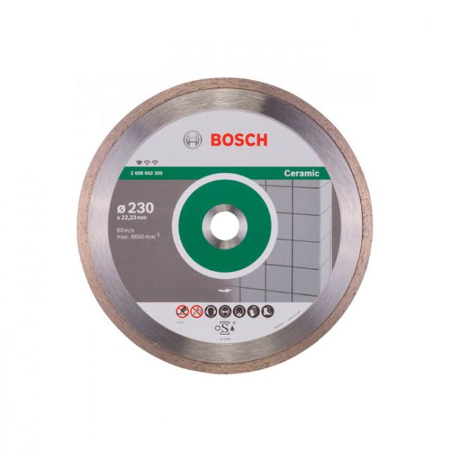 Диск отрезной алмазный по керамике Bosch 230x22,23x1,6 (2608602205)