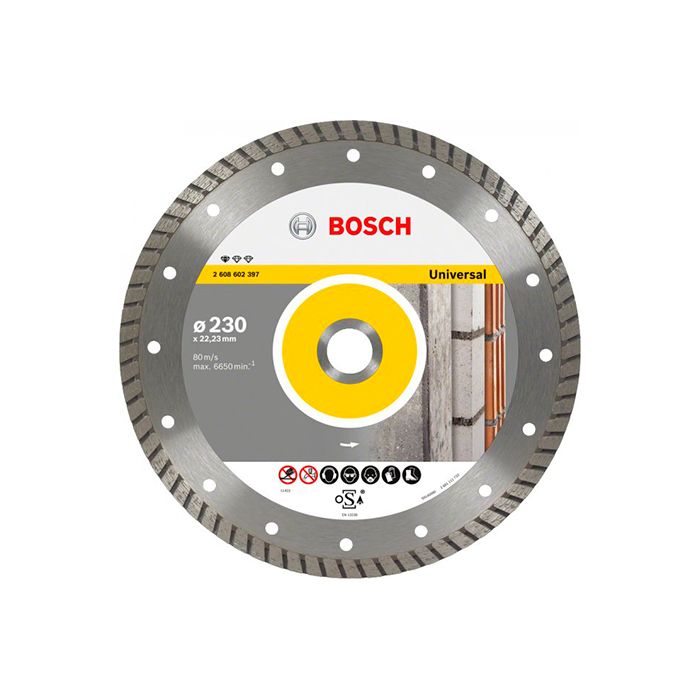 Диск отрезной алмазный универсальный Bosch 230x22,23x2,5 (2608602397)