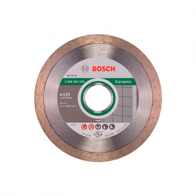 Диск отрезной алмазный по керамике Bosch 110x22,23x1,6 (2608602535)