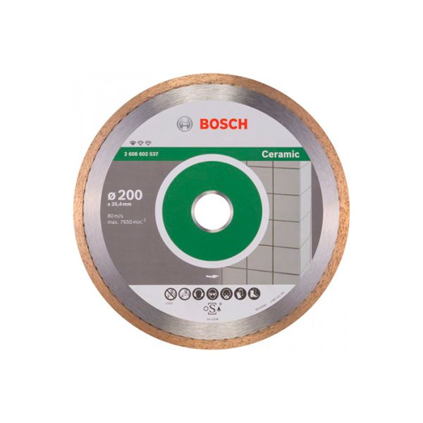 Диск отрезной алмазный по керамике Bosch 200x25,4x1,6 (2608602537)