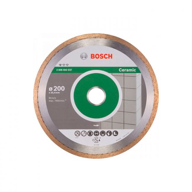 Диск отрезной алмазный по керамике Bosch 200x25,4x1,6 (2608602537)