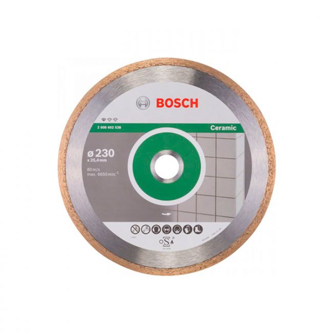 Диск отрезной алмазный по керамике Bosch 230x25,4x1,6 (2608602538)