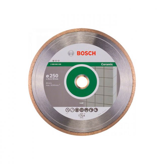 Диск отрезной алмазный по керамике Bosch 250x30/25,4x1,6 (2608602539)
