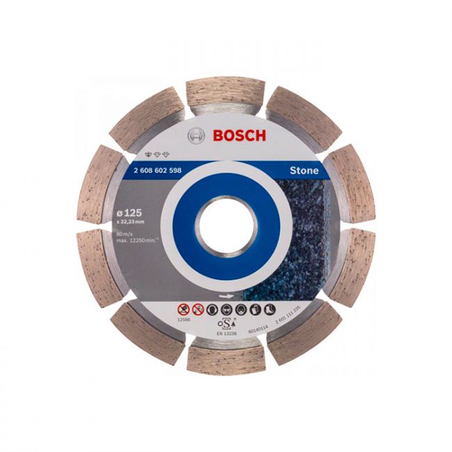 Диск отрезной алмазный по камню Bosch 125x22,23x1,6 (2608602598)