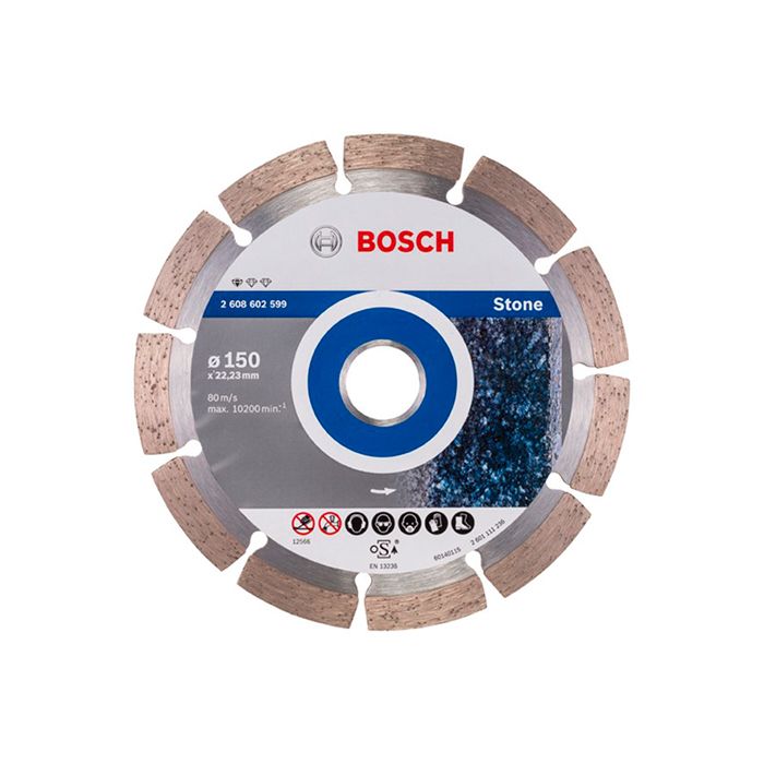 Диск отрезной алмазный по камню Bosch 150x22,23x2 (2608602599)
