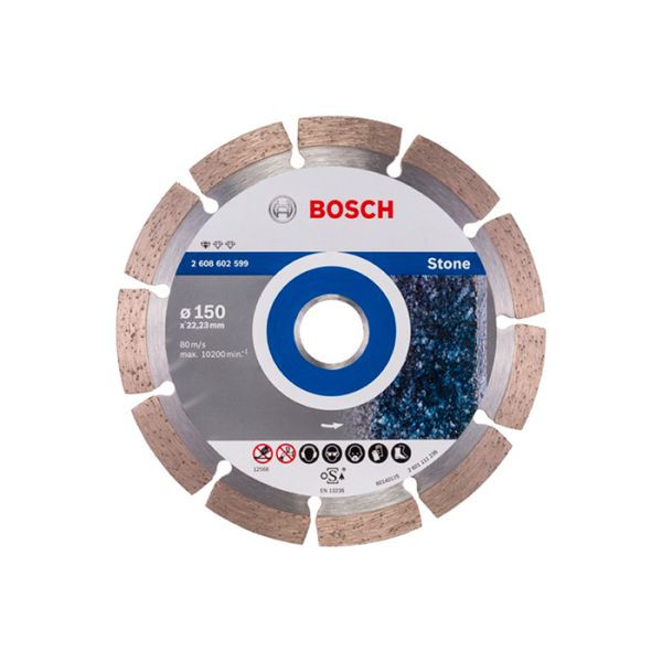 Диск отрезной алмазный по камню Bosch 150x22,23x2 (2608602599)