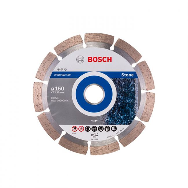 Диск отрезной алмазный по камню Bosch 150x22,23x2 (2608602599)