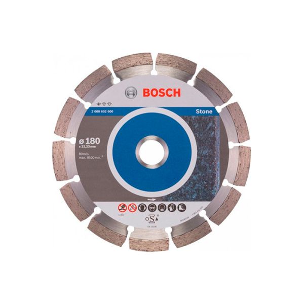 Диск отрезной алмазный по камню Bosch 180x22,23x2 (2608602600)