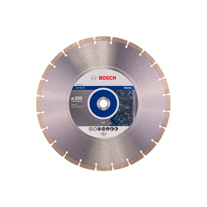 Диск отрезной алмазный по камню Bosch 350x20/25,4x3,1 (2608602603)