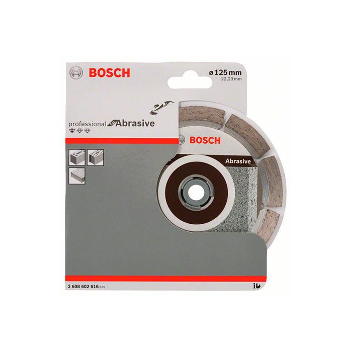 Диск отрезной алмазный по абразиву Bosch 125x22,23x1,6 (2608602616)