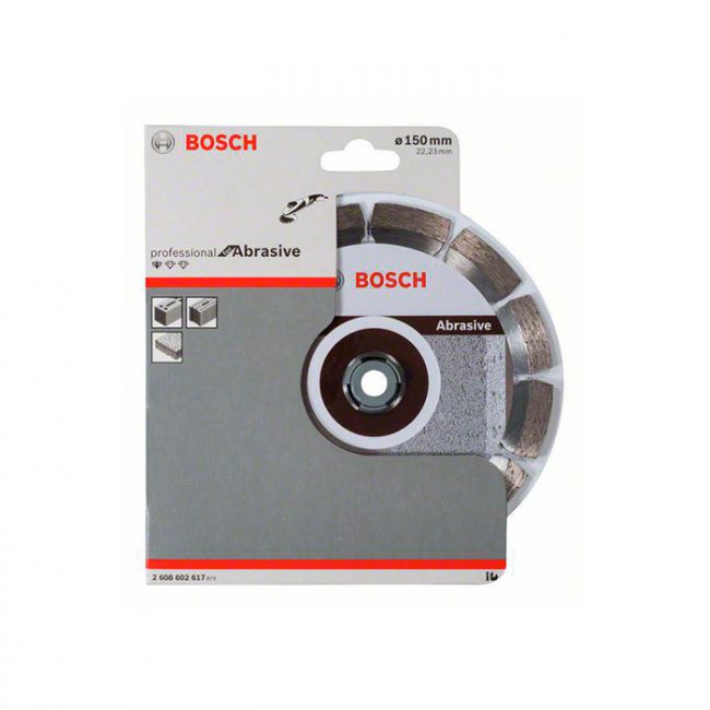 Диск отрезной алмазный по абразиву Bosch 150x22,23x2 (2608602617)