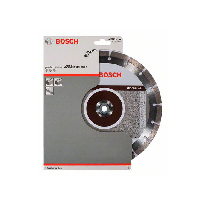 Диск отрезной алмазный по абразиву Bosch 230x22,23x2,3 (2608602619)