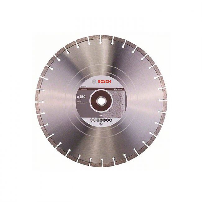 Диск отрезной алмазный по абразиву Bosch 450x25,4x3,6 (2608602623)