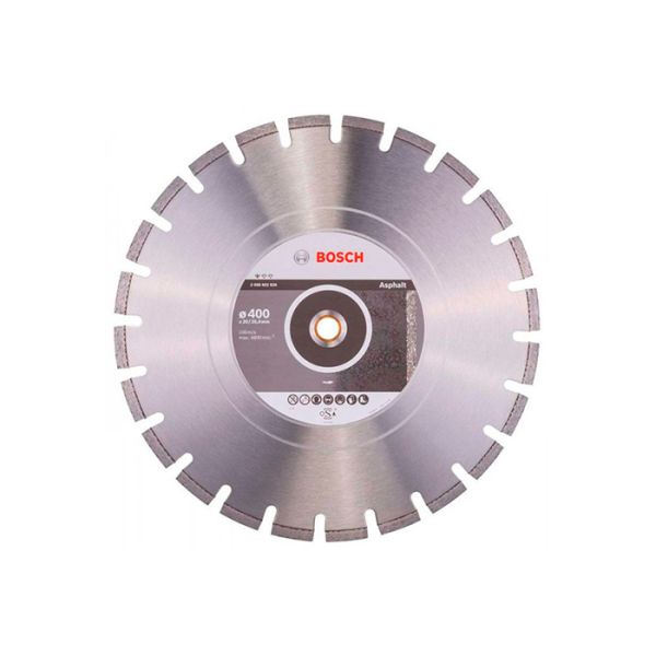 Диск отрезной алмазный по асфальту Bosch 400x20/25,4x3,6 (2608602626)