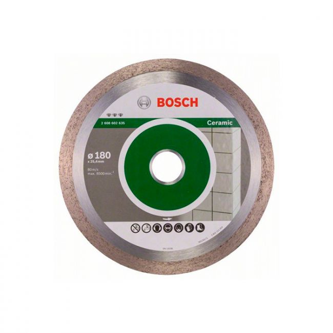 Диск отрезной алмазный по керамике Bosch 180x25,4x2,2 (2608602635)