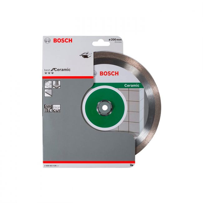 Диск отрезной алмазный по керамике Bosch 200x25,4x2,2 (2608602636)