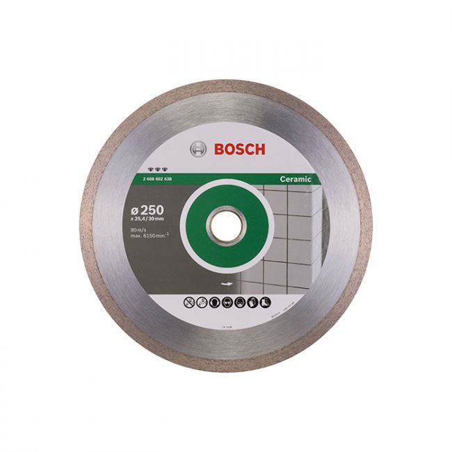 Диск отрезной алмазный по керамике Bosch 250x30/25,4x2,4 (2608602638)