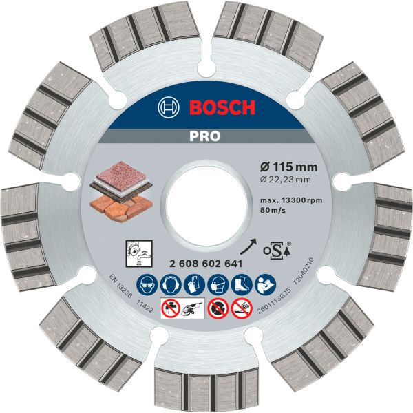 Алмазний круг Bosch Best for Stone 115x22,23x2,2x12 мм (2608602641)