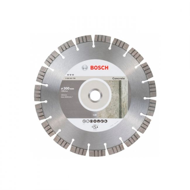 Диск отрезной алмазный по бетону Bosch 300x20/25,4x2,8 (2608602657)